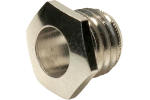 CL1421N extended chrome-plated brass nut for S4 jack socket.
