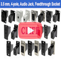 3.5 mm 4-pole audio jack female-to-female feedthrough socket video thumbnail