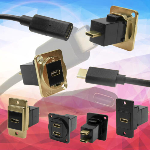 USB-C male to female extension cables