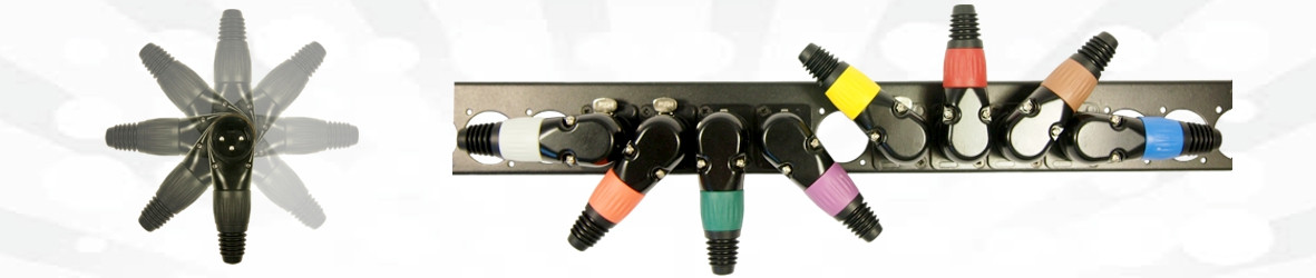 CLIFF Right-angle multi-position XLR connector plugs