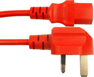 Red UK IEC cord set
