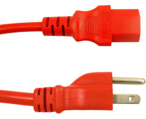 Red USA IEC cord set