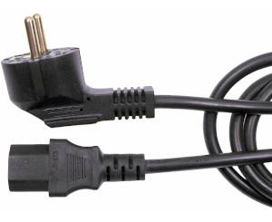 FCR72041 Power cord, right-angled Schuko plug to IEC C13 plug, 2.5m