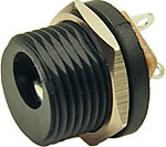 round DC power connector - panel mounting