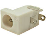 DC10L dual DC connector in white