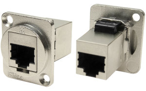 FTP Cat.6a RJ45 feedthrough socket