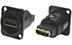 HDMI A to HDMI A feedthrough socket