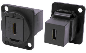 USB-C feedthrough socket