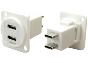 Dual USB-Type-C feedthrough connector