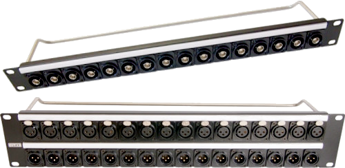 1U and 2U 19 inch connector rack panels