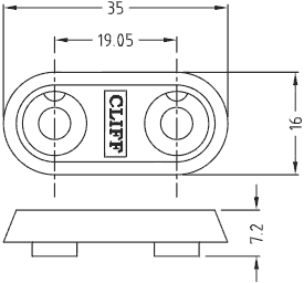 TPP/1 terminal mounting plate drawing