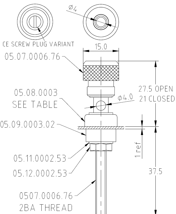 TP6ML terminal drawing