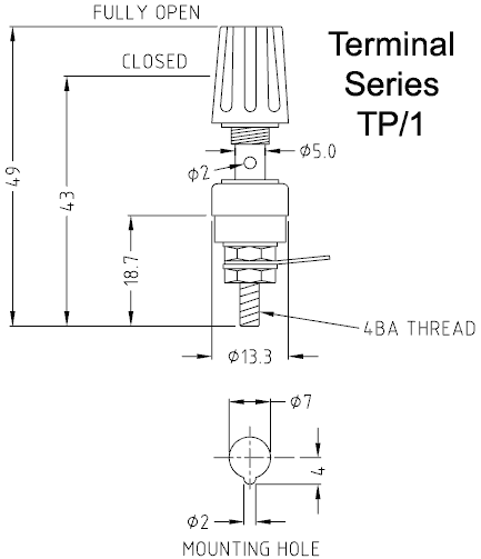 TP1 terminal drawing
