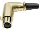 7 pin audio female right-angle XLR plug