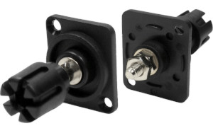 CP303010 Black recess Plate with TP6 Terminal Post