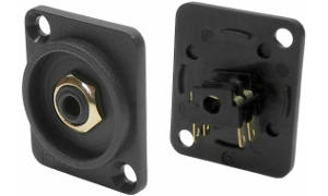 CP303075 Recess Plate with 3.5 mm Mono Jack Socket