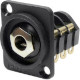 recess plate with 6.35 mm stereo jack socket